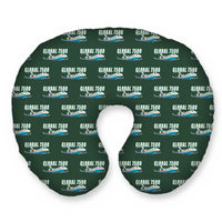 Thumbnail for Bombardier Global 7500 - Cartoon Seamless - Travel Pillow - Alpine Green