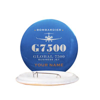 Thumbnail for Bombardier Global 7500 - Heritage + Name - Pin - Blue