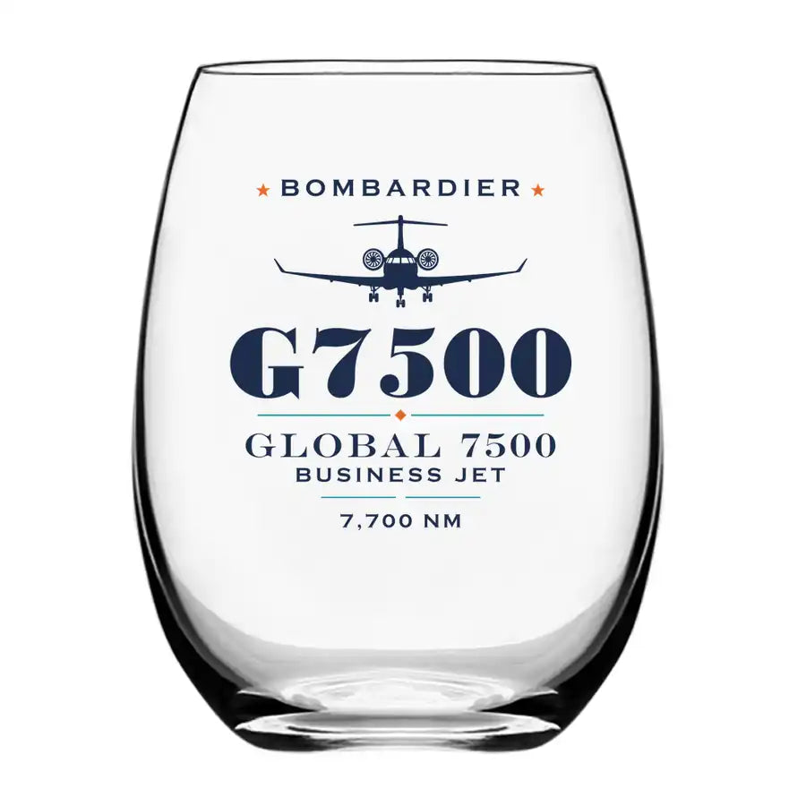 Bombardier Global 7500 - Heritage - Water & Drink Glass