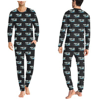 Thumbnail for Bombardier Global 7500 - Men Pajamas - Cartoon Pattern - Black