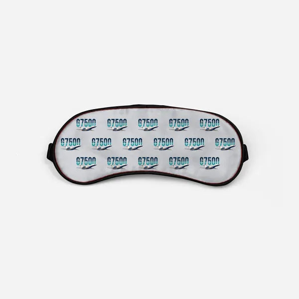 Bombardier Global 7500 - Original Pattern - Sleep Mask - Light Gray