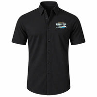 Thumbnail for Bombardier Global 7500 - Short Sleeve Shirt - Cartoon - Black