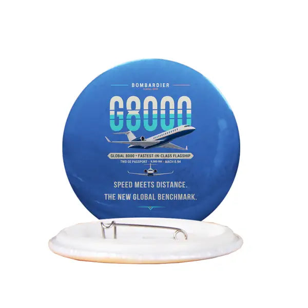 Bombardier Global 8000 - Original - Pin - Blue