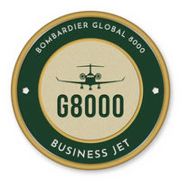 Thumbnail for Bombardier Global 8000 Patches - Circle - Forest Gold