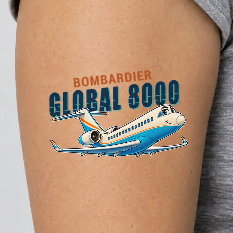 Bombardier Global 8000 - Tattoo - Cartoon