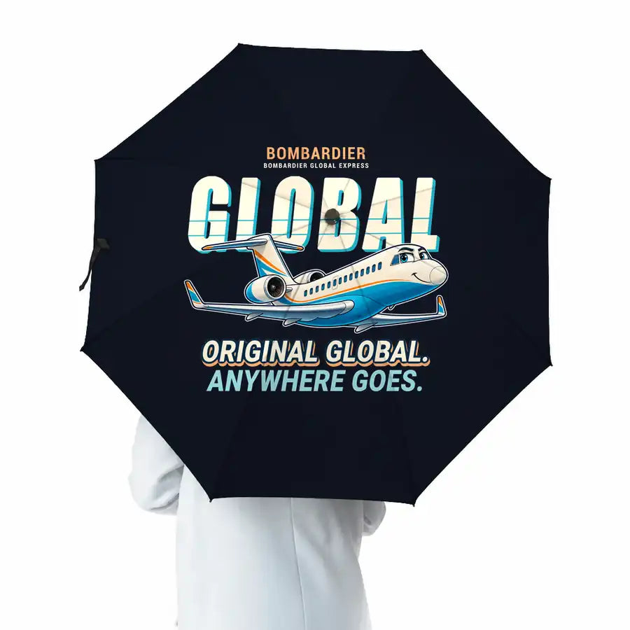Bombardier Global Express - Cartoon - Umbrella