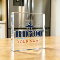 Thumbnail for Bombardier Global Express - Crystal Ornament - Heritage + Name - Kitchen
