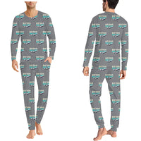 Thumbnail for Bombardier Global Express - Men Pajamas - Original Pattern - Gray