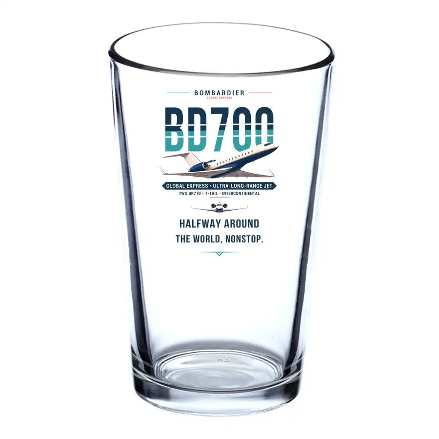 Bombardier Global Express - Original - Beer & Water Glass