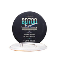 Thumbnail for Bombardier Global Express - Original + Name - Pin - Black