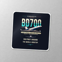Thumbnail for Bombardier Global Express - Original - Square Sticker - Close-up