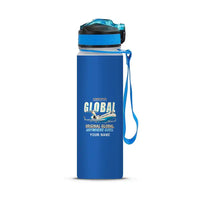 Thumbnail for Bombardier Global Express - Sports Kettle - Cartoon + Name - Blue