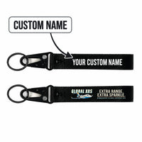 Thumbnail for Bombardier Global Express XRS Hawk-Shaped Key Chains - Black - Cartoon - Personalized