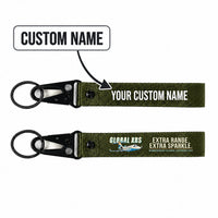 Thumbnail for Bombardier Global Express XRS Hawk-Shaped Key Chains - Dark Green - Cartoon - Personalized