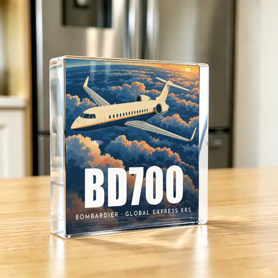 Bombardier Global Express XRS - Crystal Ornament - 3D - Kitchen