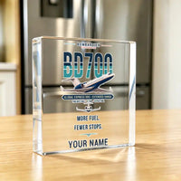 Thumbnail for Bombardier Global Express XRS - Crystal Ornament - Original + Name - Kitchen
