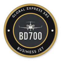Thumbnail for Bombardier Global Express XRS Patches - Circle - Black Gold