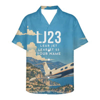 Thumbnail for Bombardier Learjet 23 3D All-Over Print Clothing - Hawaiian Shirt - 3D + Name
