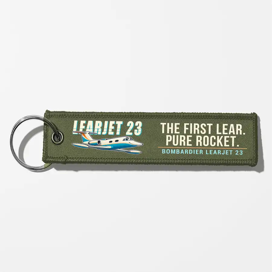 Bombardier Learjet 23 Aviator Key Chains - Green Army - Cartoon