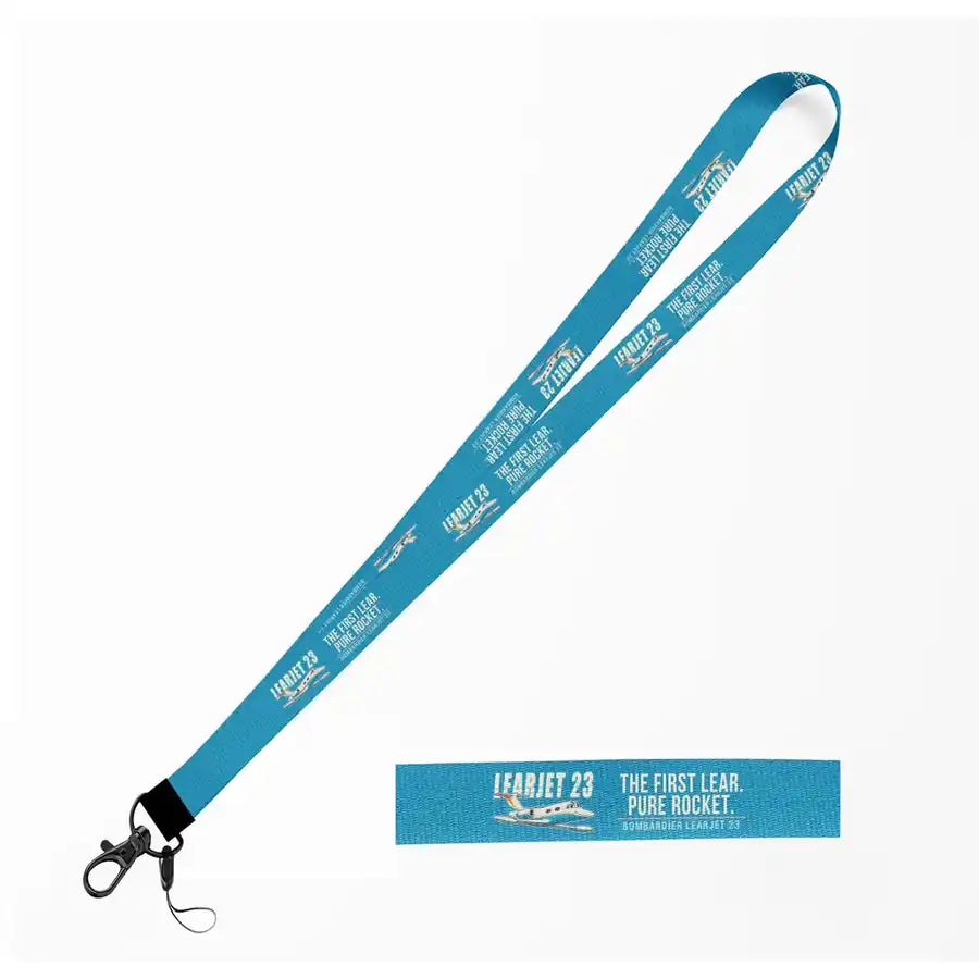 Bombardier Learjet 23 Lanyard & ID Holders lanyard - Cartoon - Light Blue