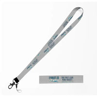 Thumbnail for Bombardier Learjet 23 Lanyard & ID Holders lanyard - Cartoon - Light Gray
