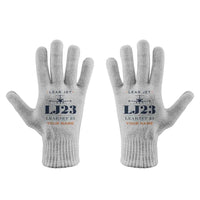 Thumbnail for Bombardier Learjet 23 - Gloves - Full - Heritage + Name - Light Gray