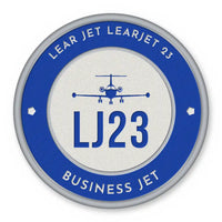 Thumbnail for Bombardier Learjet 23 Patches - Circle - Royal White