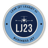 Thumbnail for Bombardier Learjet 23 Patches - Circle - Sky Navy