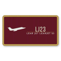 Thumbnail for Bombardier Learjet 23 Patches - Rectangle - Burgundy Cream