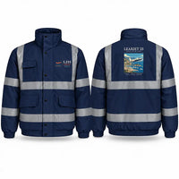 Thumbnail for Bombardier Learjet 23 Reflective Winter Jackets - Poster - Navy Blue