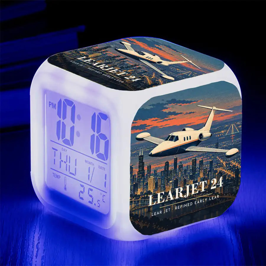 Bombardier Learjet 24 - 3D - Alarm Clock