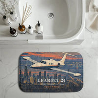 Thumbnail for Bombardier Learjet 24 - 3D + Name - Bath Mat