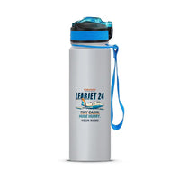 Thumbnail for Bombardier Learjet 24 - Sports Kettle - Cartoon + Name - Light Gray