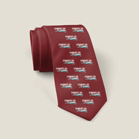 Thumbnail for Bombardier Learjet 25 - Cartoon Pattern - Tie - Dark Red