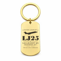 Thumbnail for Bombardier Learjet 25 - Key Chain - Heritage - Gold