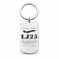 Thumbnail for Bombardier Learjet 25 - Key Chain - Heritage - Silver