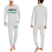 Thumbnail for Bombardier Learjet 25 - Men Pajamas - Cartoon Chest - Light Gray