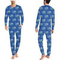 Thumbnail for Bombardier Learjet 25 - Men Pajamas - Original Pattern - Blue