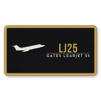 Thumbnail for Bombardier Learjet 25 Patches - Rectangle - Black Gold
