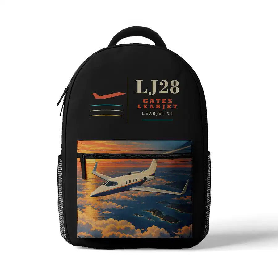 Bombardier Learjet 28 - 3D Backpack - Black