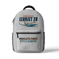 Thumbnail for Bombardier Learjet 28 - 3D Backpack - Cartoon - White