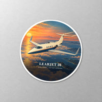 Thumbnail for Bombardier Learjet 28 - 3D - Circle Sticker - Close-up