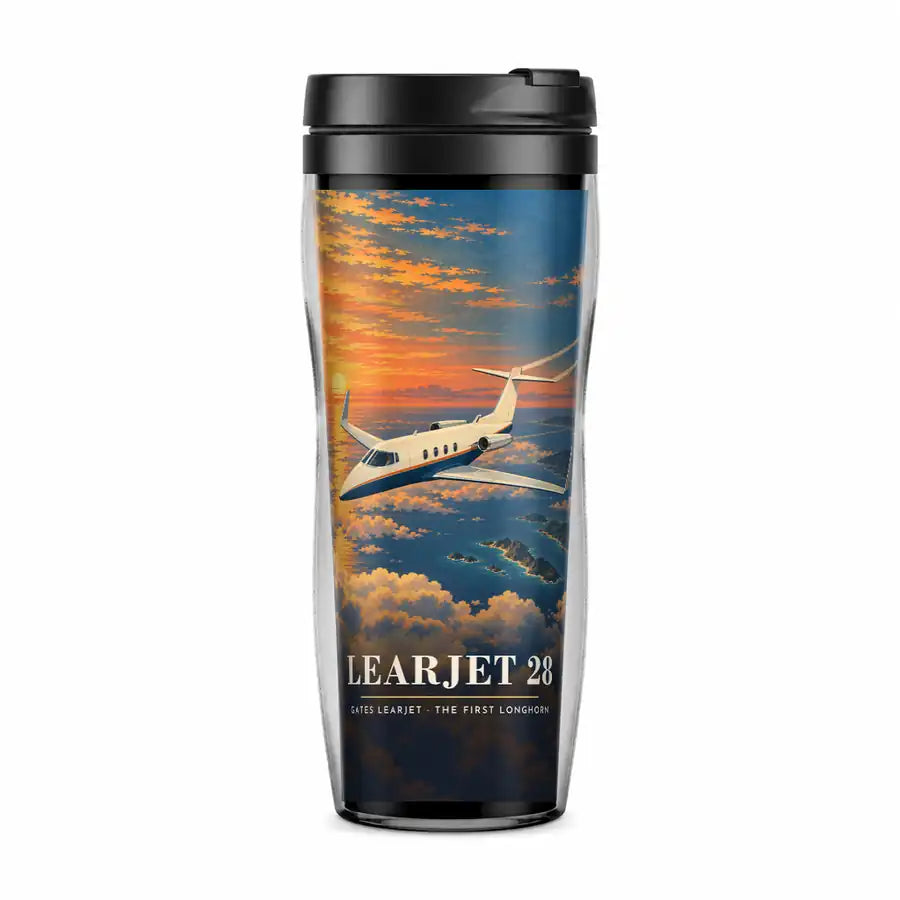 Bombardier Learjet 28 - 3D - Plastic (No Holder) - Full Print