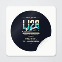 Thumbnail for Bombardier Learjet 28 - Original - Circle Sticker - Peel