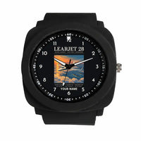 Thumbnail for Bombardier Learjet 28 - Poster + Name - Rubber Strap - Black