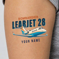 Thumbnail for Bombardier Learjet 28 - Tattoo - Cartoon + Name
