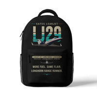 Thumbnail for Bombardier Learjet 29 - 3D Backpack - Original - Black