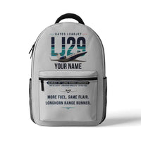 Thumbnail for Bombardier Learjet 29 - 3D Backpack - Original + Name - White