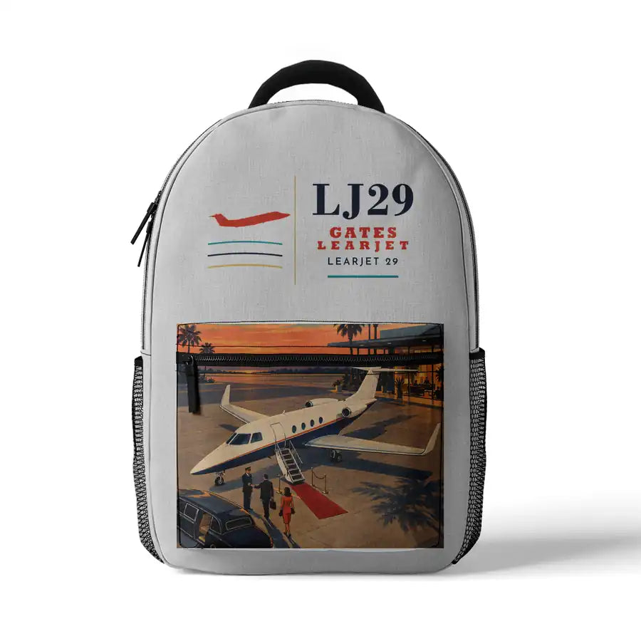 Bombardier Learjet 29 - 3D Backpack - White