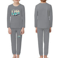 Thumbnail for Bombardier Learjet 29 - Children Pajamas - Original Chest - Gray